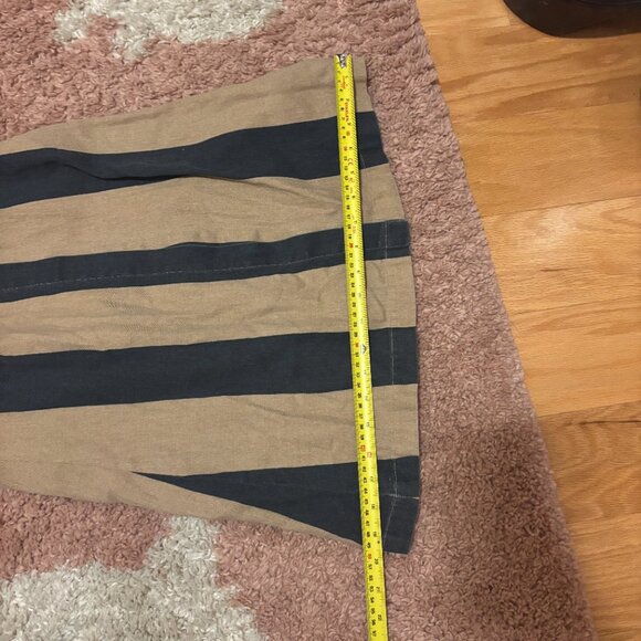 Free People Majorie High Waist Palazzo Pants Striped WideLeg Tie Boho Small READ - Picture 11 of 11